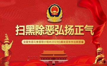 2024年扫黑除恶专项工作总结6篇