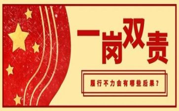 一岗双责述职报告7篇