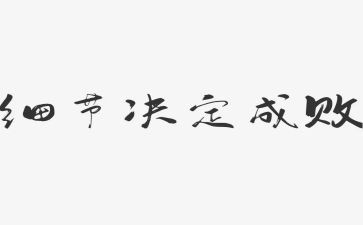 细节决定成败心得体会1000字6篇